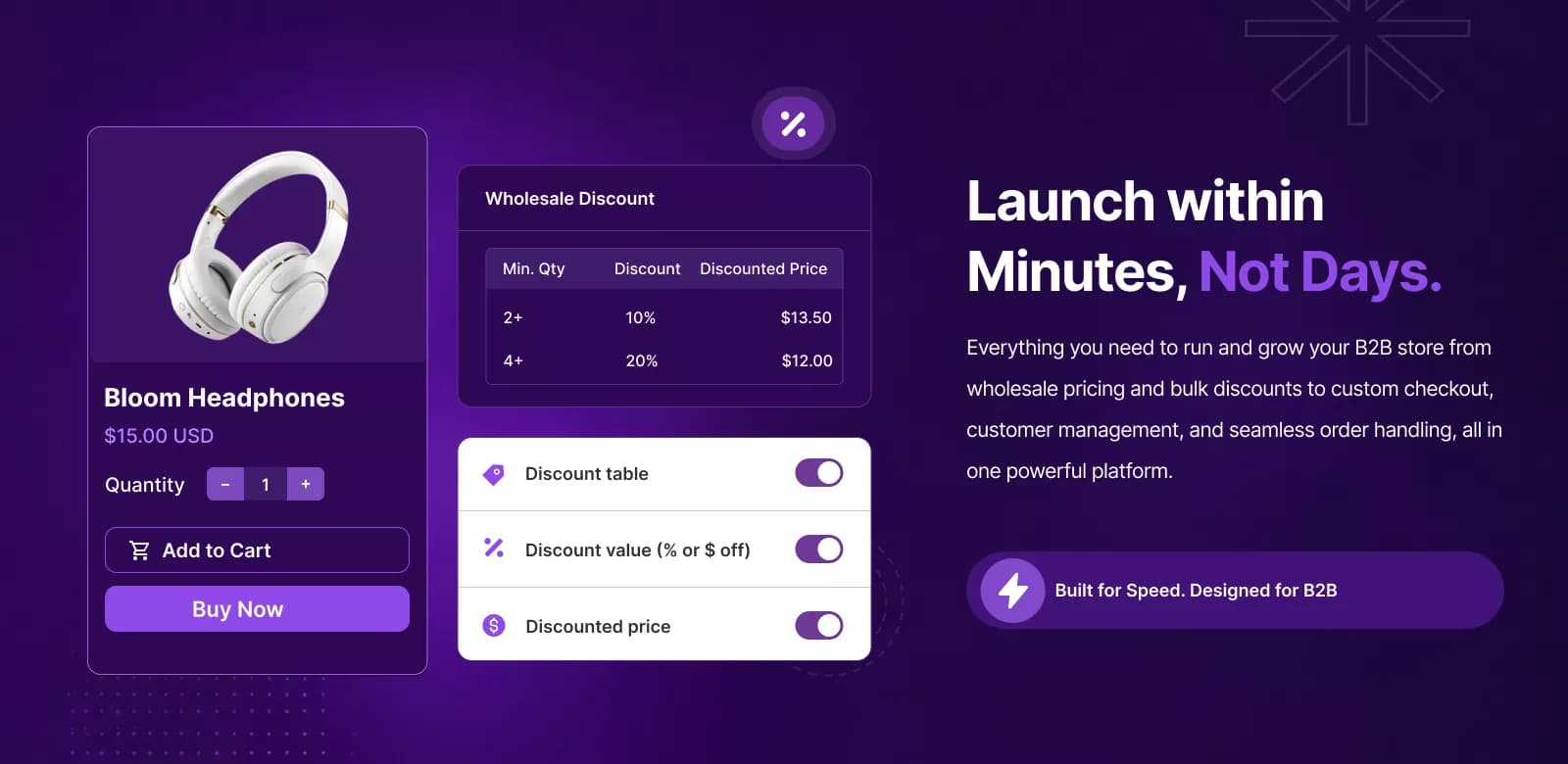 Launch within Minutes, Not Days.